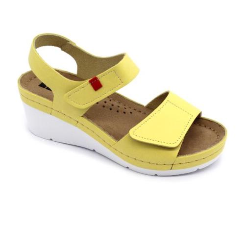 1080 LEON Comfort női bőr szandál