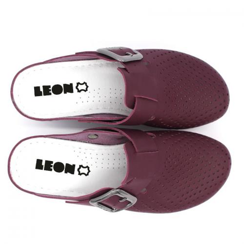 1100 LEON Comfort női bőr klumpa