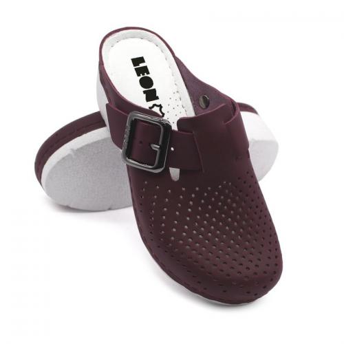 1100 LEON Comfort női bőr klumpa