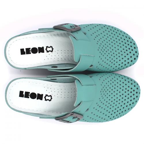 1100 LEON Comfort női bőr klumpa