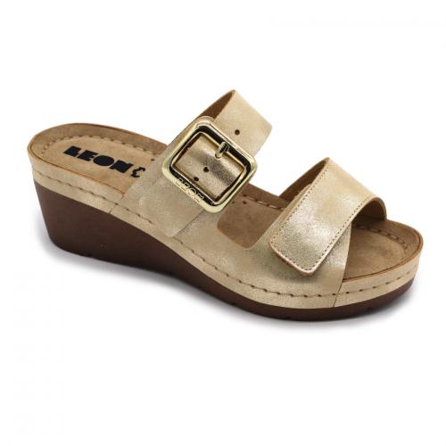 1110 LEON Comfort női bőr papucs