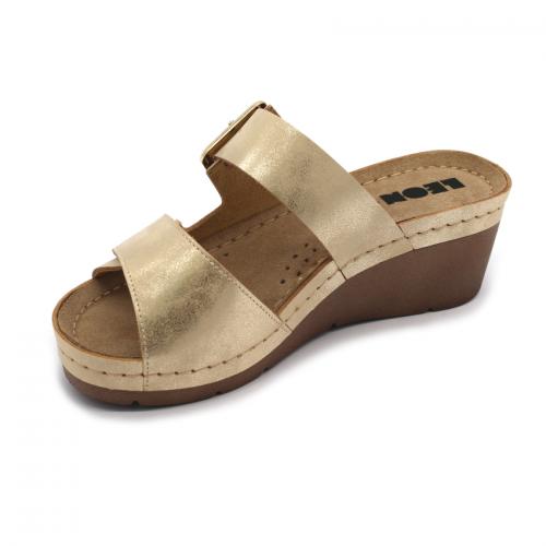 1110 LEON Comfort női bőr papucs