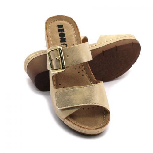 1110 LEON Comfort női bőr papucs