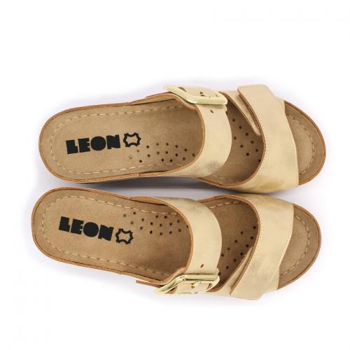 1110 LEON Comfort női bőr papucs
