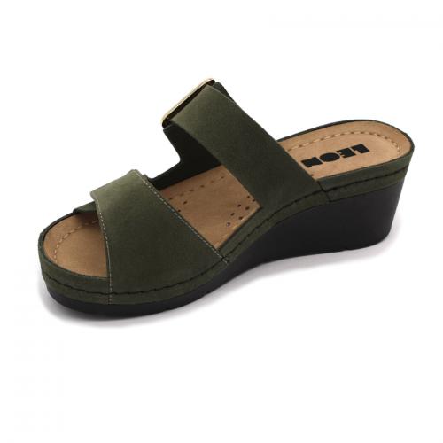 1110 LEON Comfort női bőr papucs