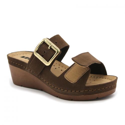 1110 LEON Comfort női bőr papucs