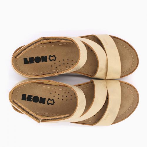 1120 LEON Comfort női bőr szandál