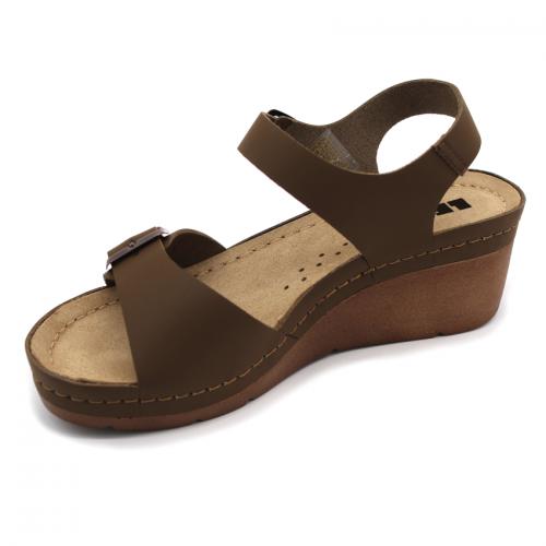 1130 LEON Comfort női bőr szandál