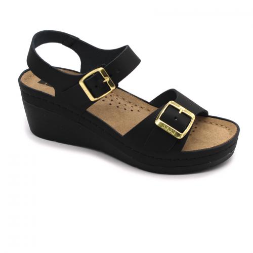 1130 LEON Comfort női bőr szandál