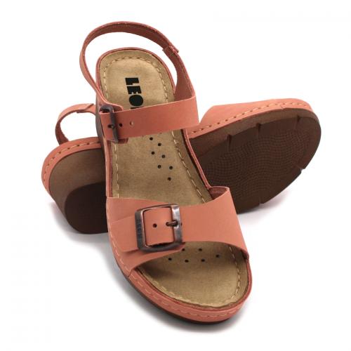 1130 LEON Comfort női bőr szandál