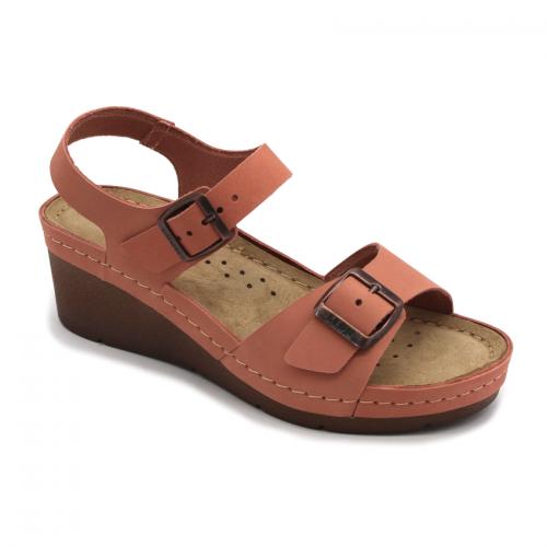 1130 LEON Comfort női bőr szandál