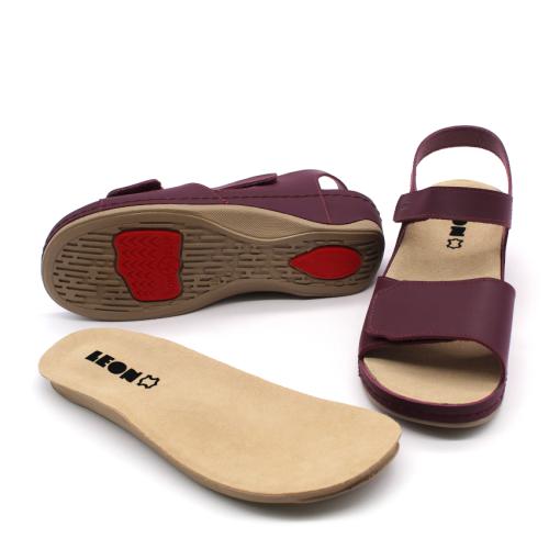 2024 LEON Comfort női bőr szandál