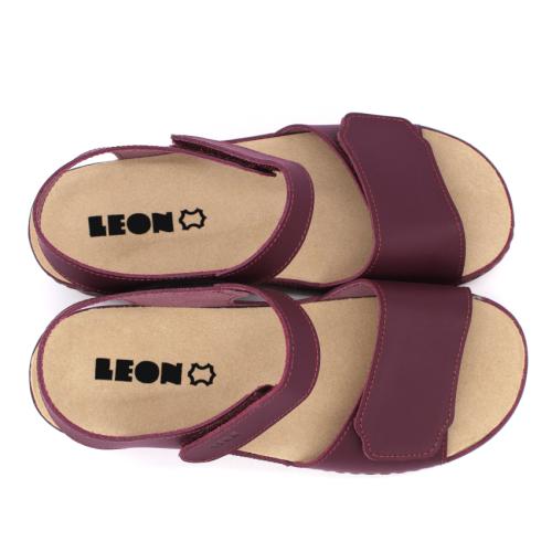 2024 LEON Comfort női bőr szandál