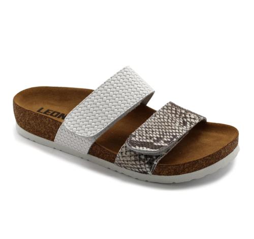 4000 LEON Comfort női bőr papucs