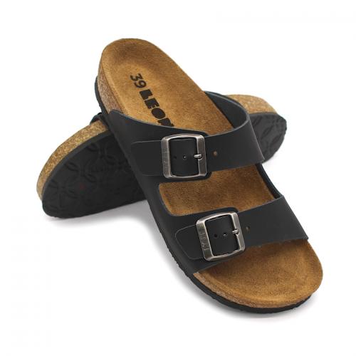 4010 LEON Comfort női bőr papucs