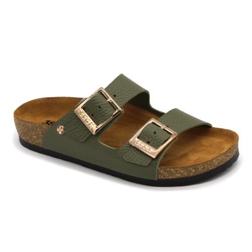 4014 LEON Comfort női bőr papucs