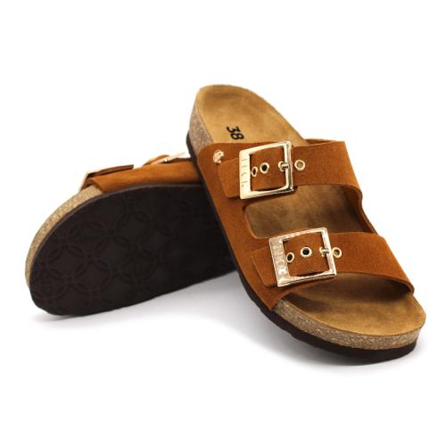 4015 LEON Comfort női bőr papucs