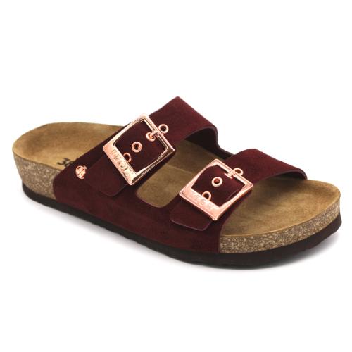 4015 LEON Comfort női bőr papucs