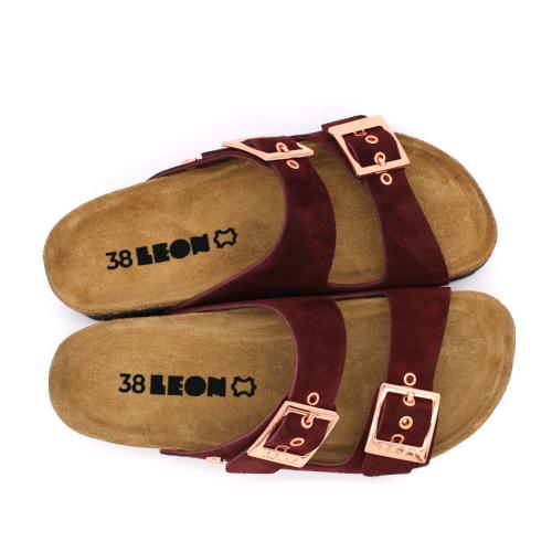 4015 LEON Comfort női bőr papucs