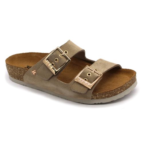 4015 LEON Comfort női bőr papucs