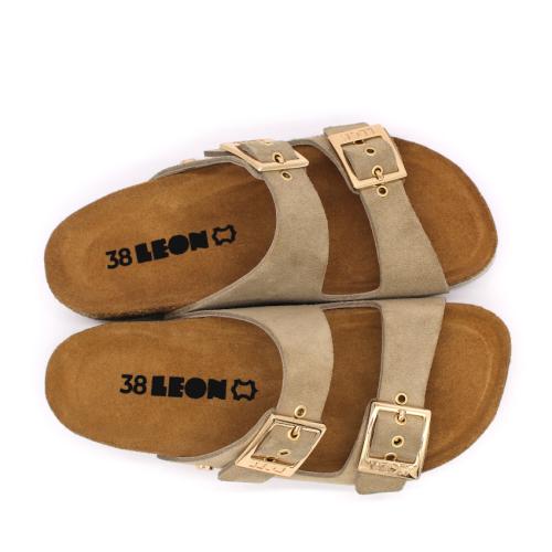 4015 LEON Comfort női bőr papucs