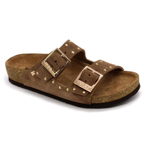 4016 LEON Comfort női bőr papucs