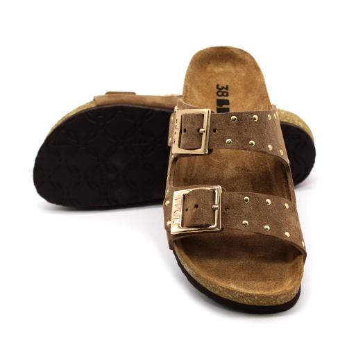 4016 LEON Comfort női bőr papucs