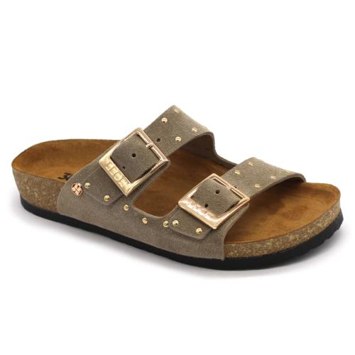 4016 LEON Comfort női bőr papucs