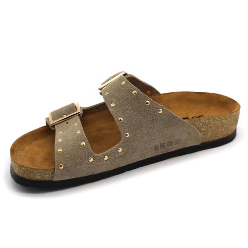 4016 LEON Comfort női bőr papucs