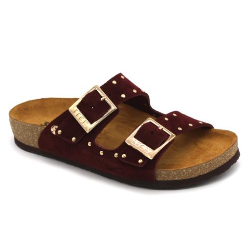 4016 LEON Comfort női bőr papucs