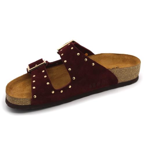 4016 LEON Comfort női bőr papucs