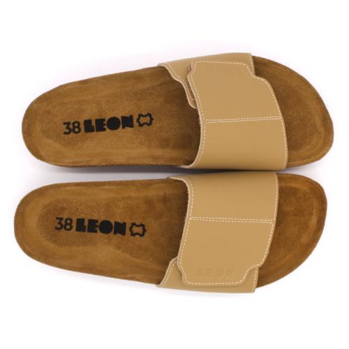 4022 LEON Comfort női bőr papucs