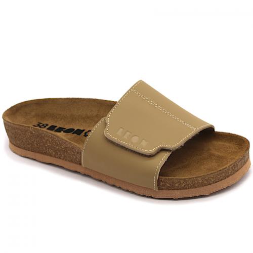 4022 LEON Comfort női bőr papucs