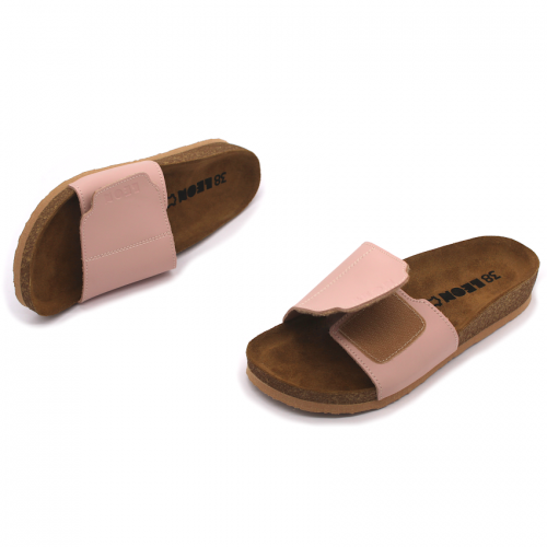 4022 LEON Comfort női bőr papucs