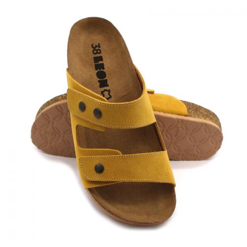 4050 LEON Comfort női bőr papucs