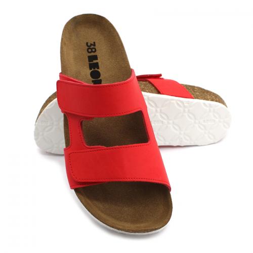 4051 LEON Comfort női bőr papucs