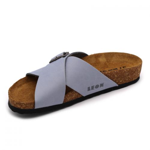 4053 LEON Comfort női bőr papucs