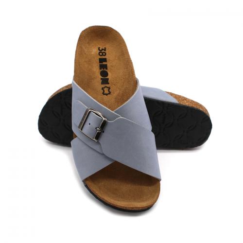 4053 LEON Comfort női bőr papucs