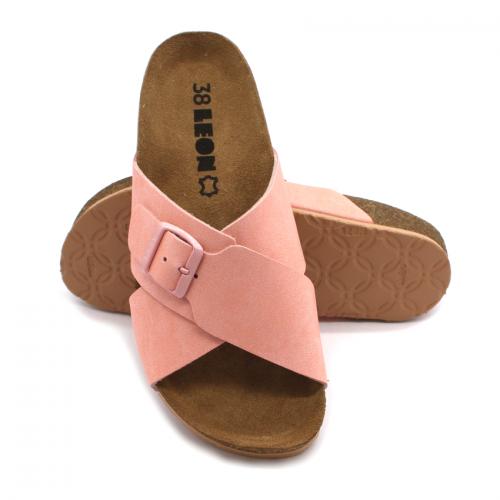 4053 LEON Comfort női bőr papucs
