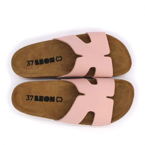 4054 LEON Comfort női bőr papucs
