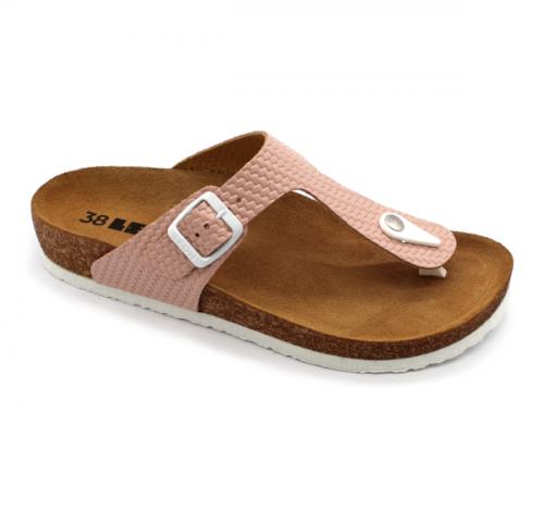 4080 LEON Comfort női bőr papucs