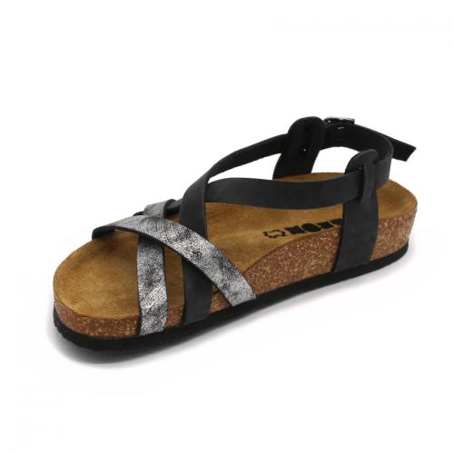 4305 LEON Comfort női bőr szandál