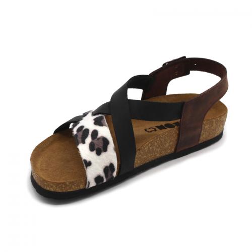 4306 LEON Comfort női bőr szandál