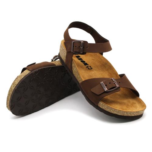 4307 LEON Comfort női bőr szandál