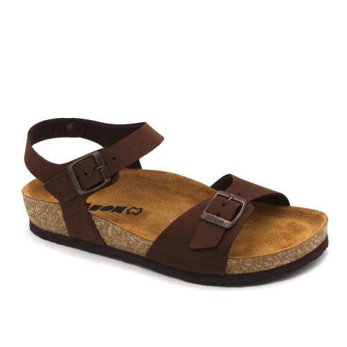 4307 LEON Comfort női bőr szandál