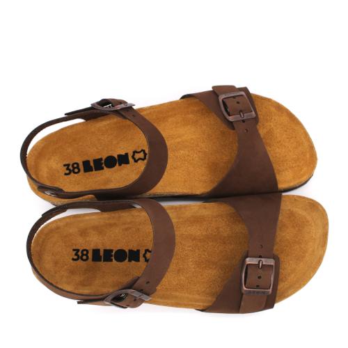 4307 LEON Comfort női bőr szandál