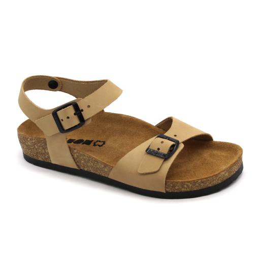 4307 LEON Comfort női bőr szandál