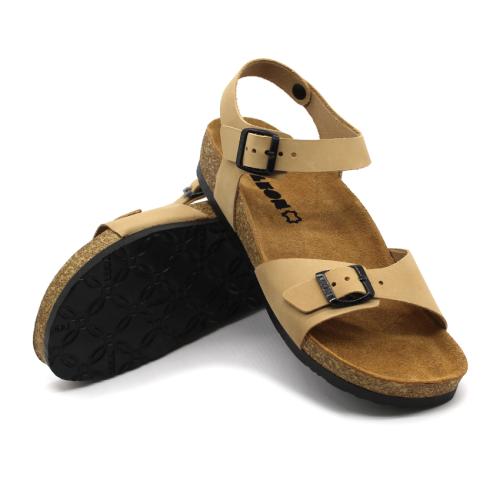 4307 LEON Comfort női bőr szandál