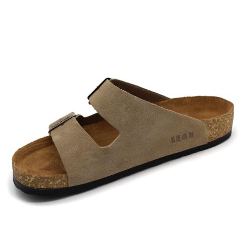 4703 LEON Comfort férfi bőr papucs