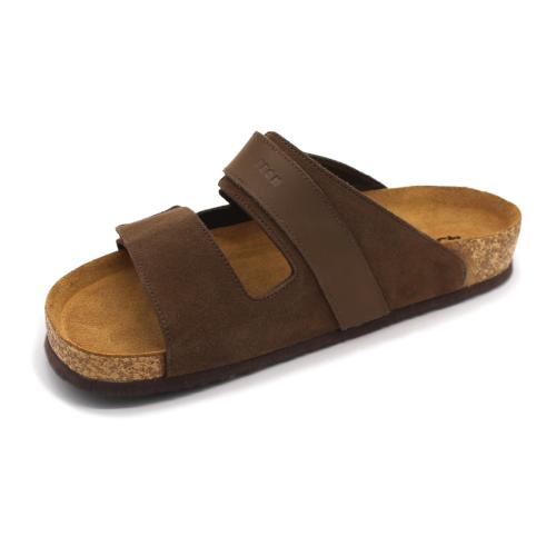 4704 LEON Comfort férfi bőr papucs